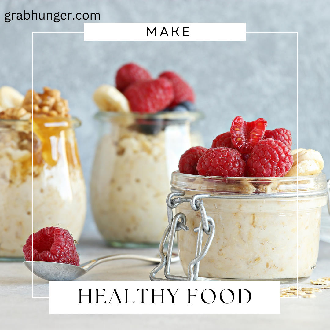 A variety of colorful and appetizing dishes from Grab Hunger, showcasing diverse meal option